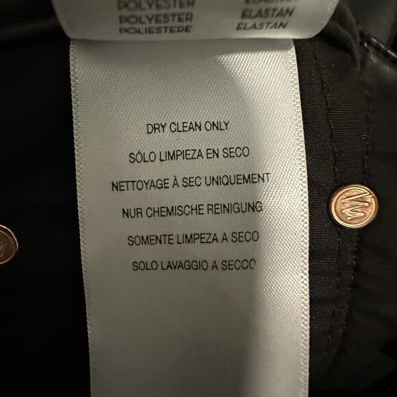 Mother Women 26 The Insider Ankle Faux Leather Pants in Faux Show Black - Picture 12 of 15